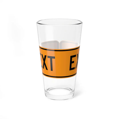MUTCD-VA TW16-VP4-E (Virginia) (Road Sign) Pint Glass 16oz 16oz - Go Mug Yourself