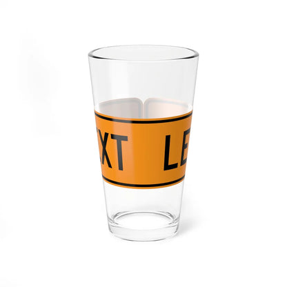 MUTCD-VA TW16-VP4-L (Virginia) (Road Sign) Pint Glass 16oz 16oz - Go Mug Yourself