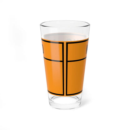 MUTCD-VA TW20-V4-L (Virginia) (Road Sign) Pint Glass 16oz - Go Mug Yourself