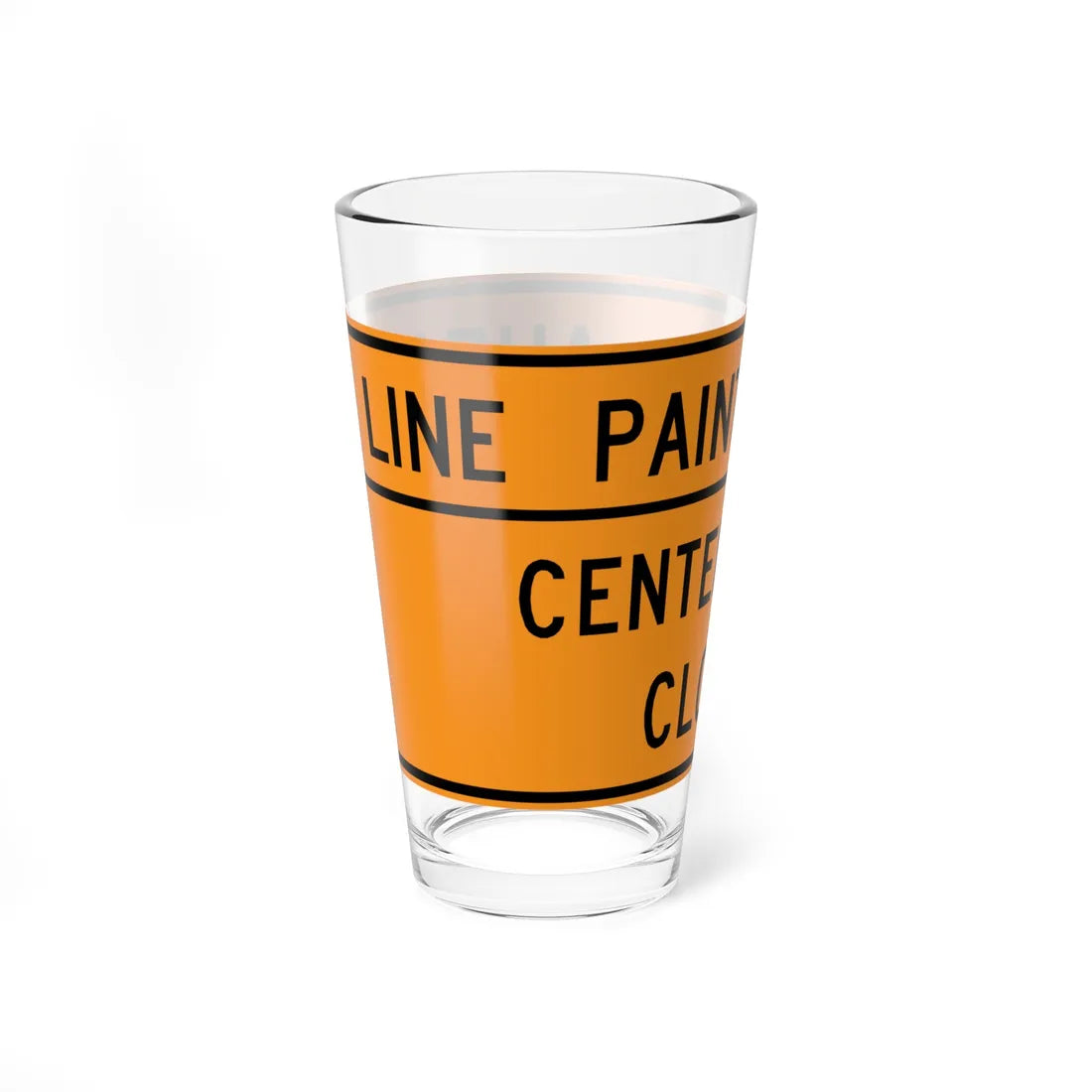 MUTCD-VA TW20-V5-C (Virginia) (Road Sign) Pint Glass 16oz - Go Mug Yourself