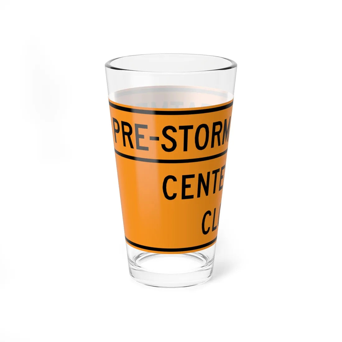 MUTCD-VA TW20-V8-C (Virginia) (Road Sign) Pint Glass 16oz - Go Mug Yourself