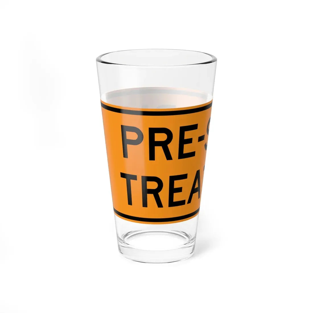 MUTCD-VA TW20-V9 (Virginia) (Road Sign) Pint Glass 16oz - Go Mug Yourself