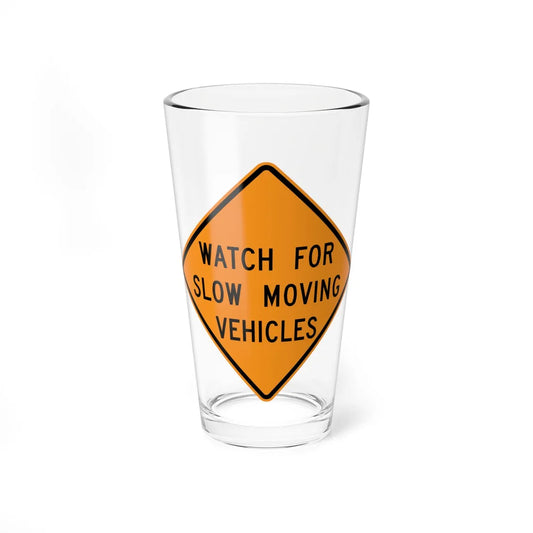 MUTCD-VA TW21-V1 (Virginia) (Road Sign) Pint Glss 16oz 16oz - Go Mug Yourself