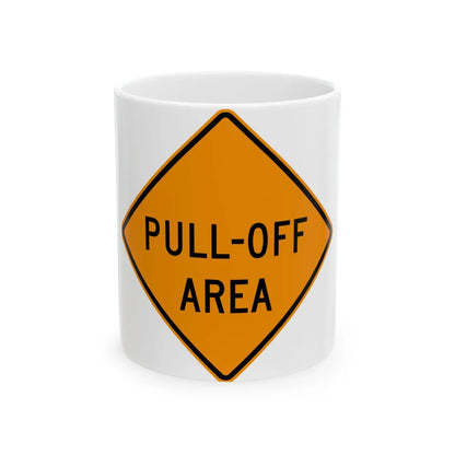MUTCD-VA TW21-V13 (Virginia) (Road Sign) White Coffee Mug 11oz - Go Mug Yourself