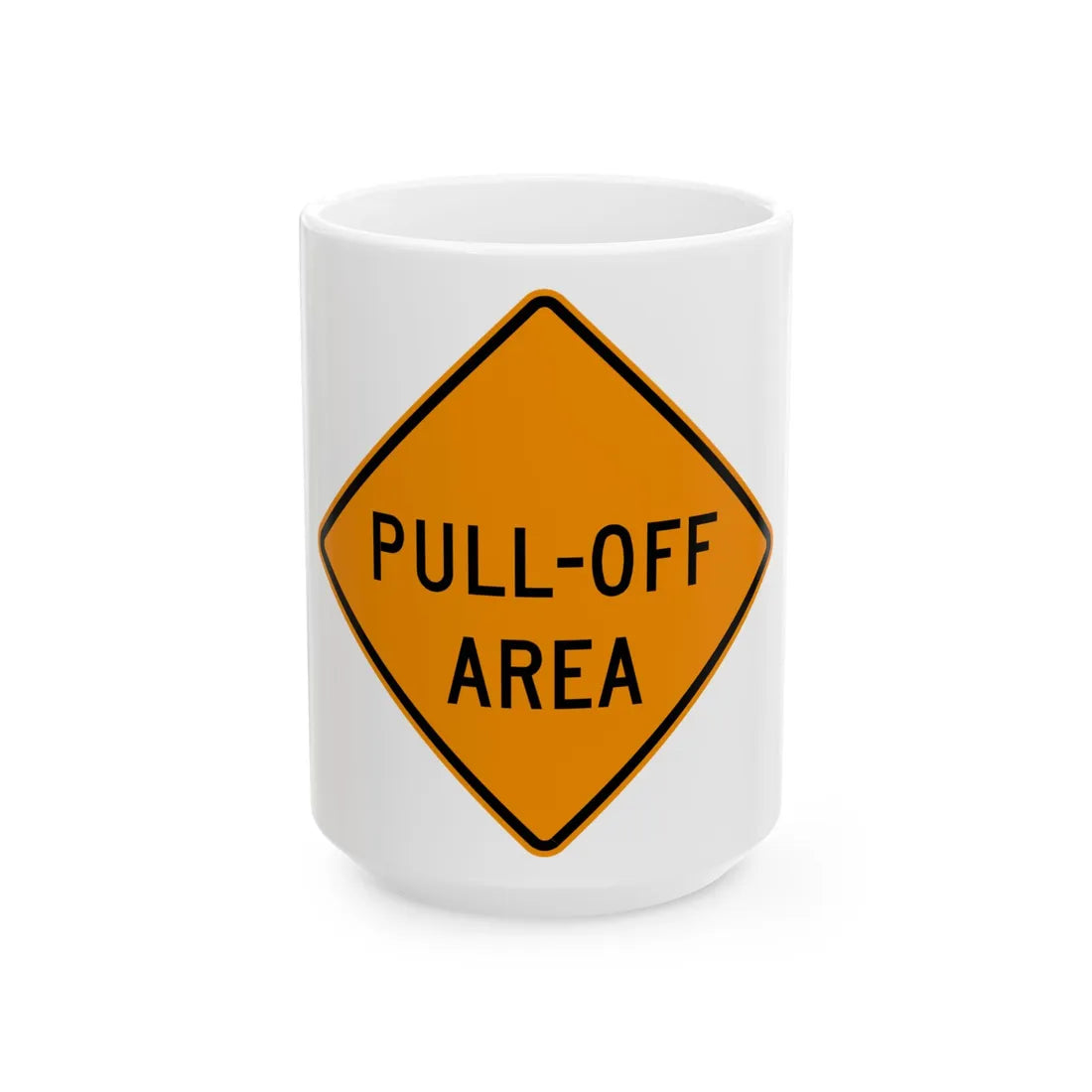 MUTCD-VA TW21-V13 (Virginia) (Road Sign) White Coffee Mug 15oz - Go Mug Yourself