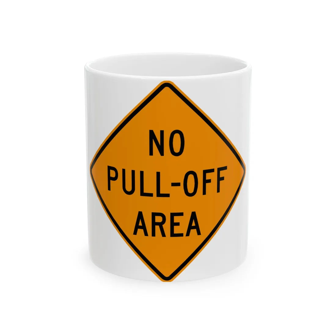 MUTCD-VA TW21-V15 (Virginia) (Road Sign) White Coffee Mug 11oz - Go Mug Yourself