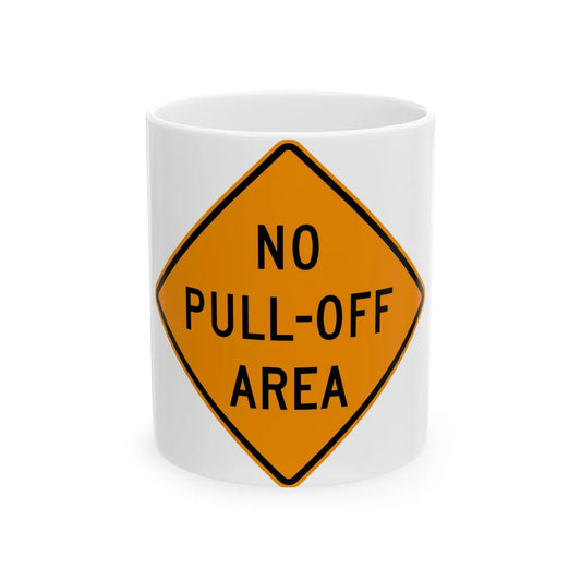 MUTCD-VA TW21-V15 (Virginia) (Road Sign) White Coffee Mug 11oz - Go Mug Yourself