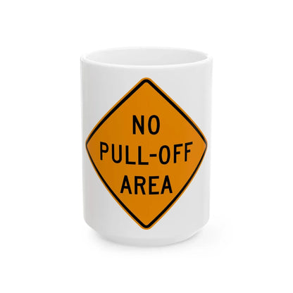 MUTCD-VA TW21-V15 (Virginia) (Road Sign) White Coffee Mug 15oz - Go Mug Yourself