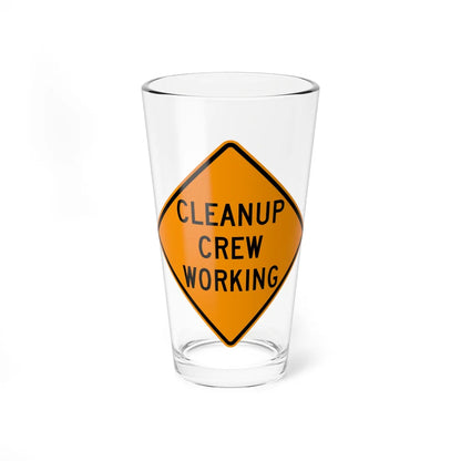MUTCD-VA TW21-V6 (Virginia) (Road Sign) Pint Glss 16oz 16oz - Go Mug Yourself