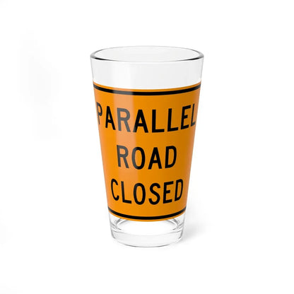 MUTCD-VA TW6-VP1 (Virginia) (Road Sign) Pint Glass 16oz 16oz - Go Mug Yourself