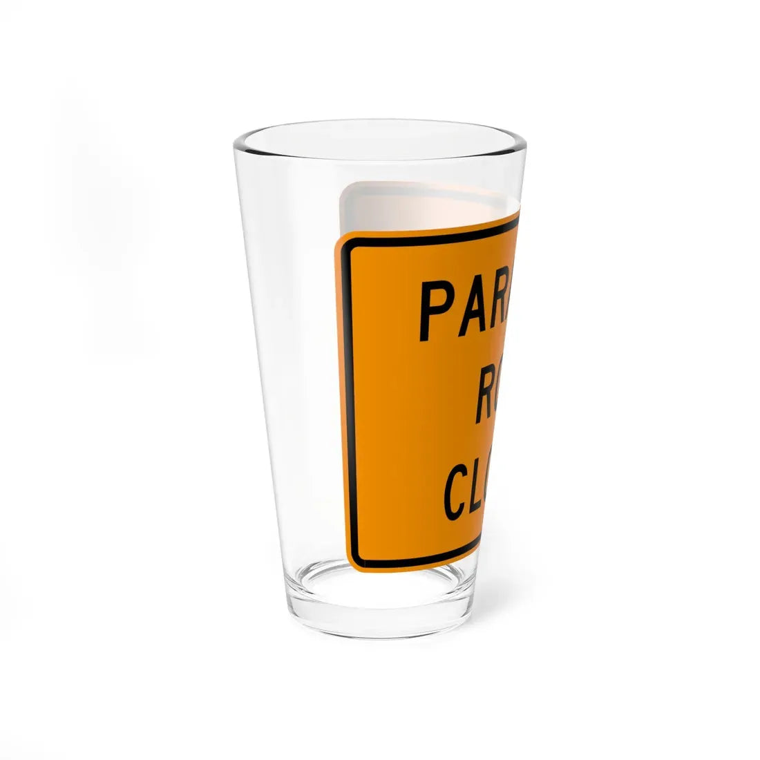 MUTCD-VA TW6-VP1 (Virginia) (Road Sign) Pint Glass 16oz - Go Mug Yourself