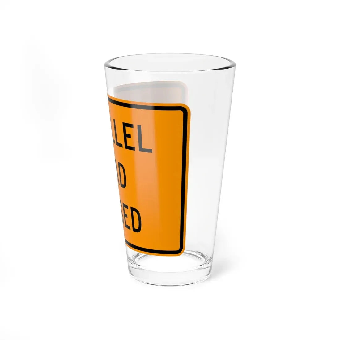 MUTCD-VA TW6-VP1 (Virginia) (Road Sign) Pint Glass 16oz - Go Mug Yourself