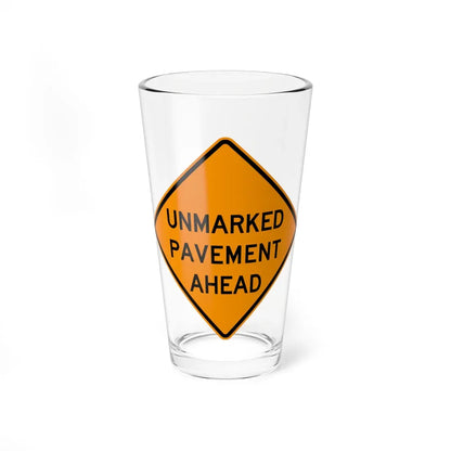 MUTCD-VA TW8-V4 (Virginia) (Road Sign) Pint Glass 16oz 16oz - Go Mug Yourself