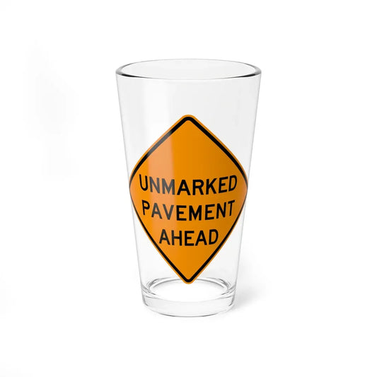 MUTCD-VA TW8-V4 (Virginia) (Road Sign) Pint Glass 16oz 16oz - Go Mug Yourself