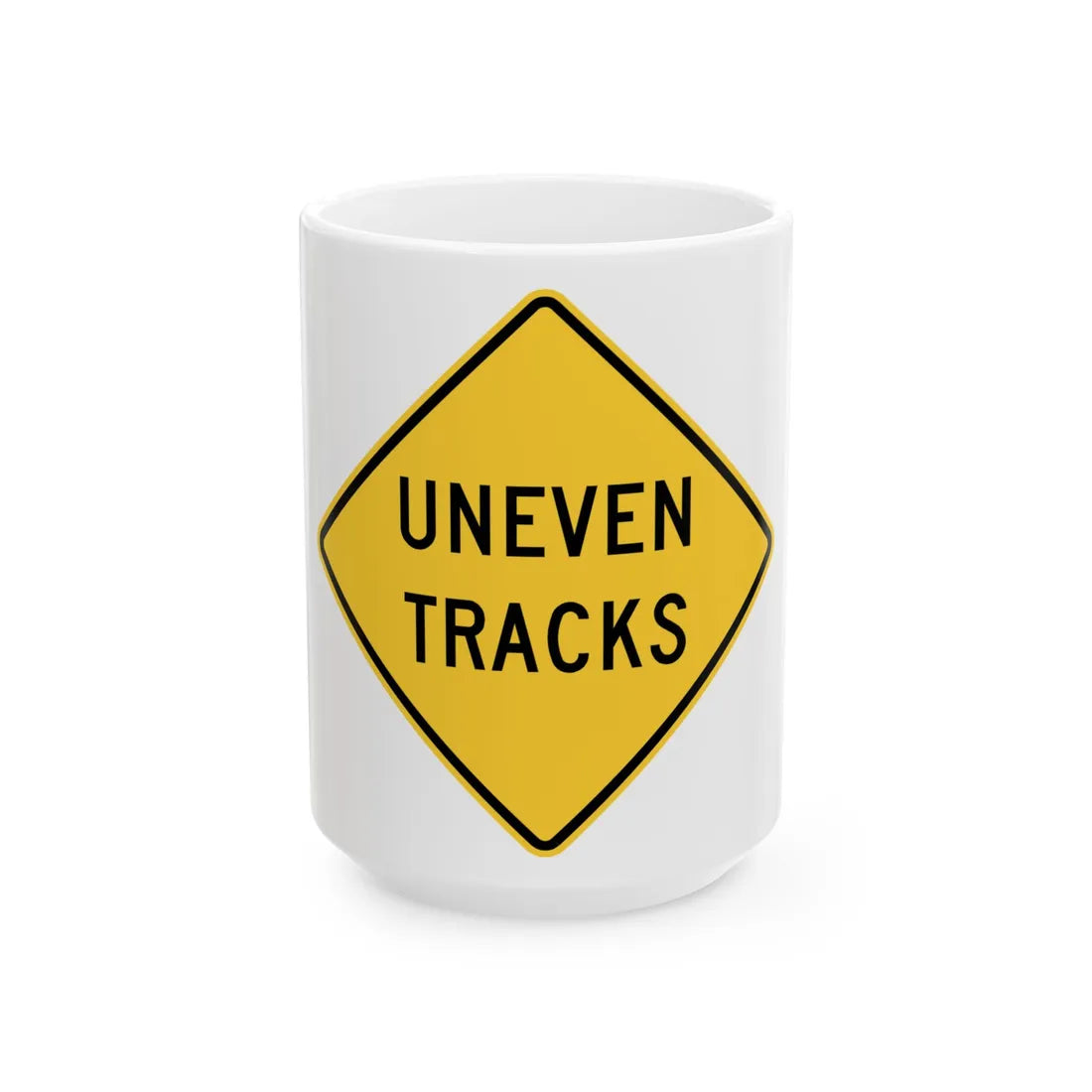MUTCD-VA W10-V1 (Virginia) (Road Sign) White Coffee Mug 15oz - Go Mug Yourself