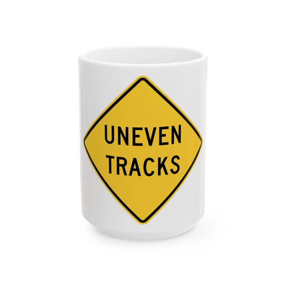 MUTCD-VA W10-V1 (Virginia) (Road Sign) White Coffee Mug 15oz - Go Mug Yourself