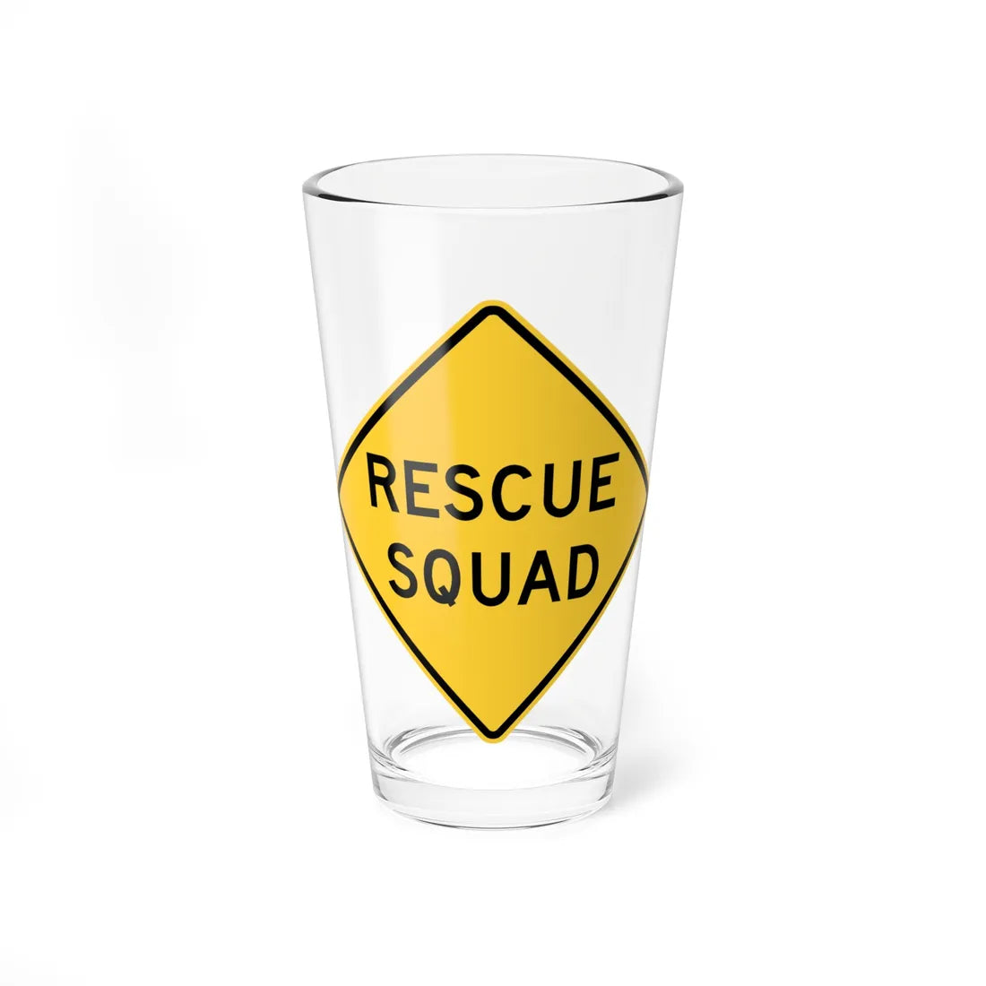 MUTCD-VA W11-V1 (Virginia) (Road Sign) Pint Glass 16oz 16oz - Go Mug Yourself