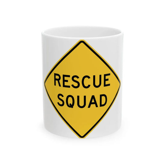 MUTCD-VA W11-V1 (Virginia) (Road Sign) White Coffee Mug 11oz - Go Mug Yourself