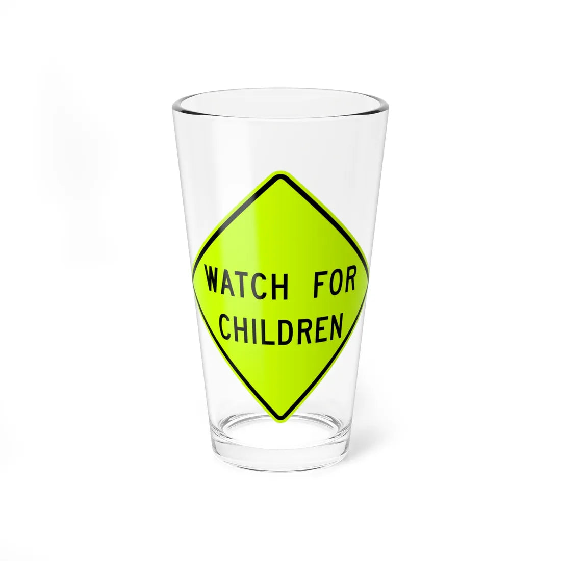 MUTCD-VA W15-V1 (Virginia) (Road Sign) Pint Glass 16oz 16oz - Go Mug Yourself