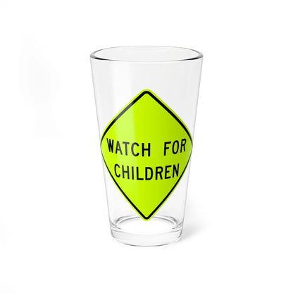 MUTCD-VA W15-V1 (Virginia) (Road Sign) Pint Glass 16oz 16oz - Go Mug Yourself