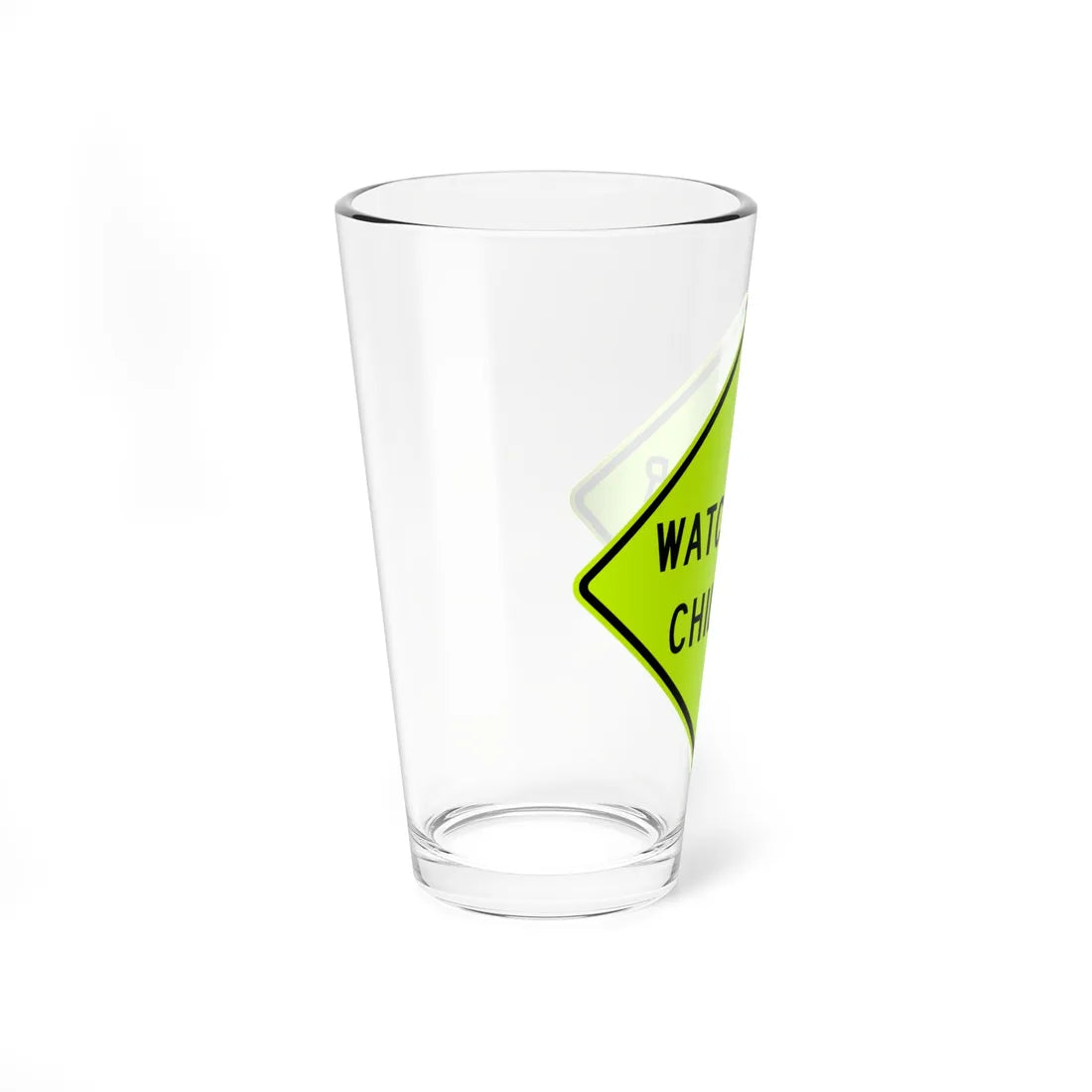 MUTCD-VA W15-V1 (Virginia) (Road Sign) Pint Glass 16oz - Go Mug Yourself