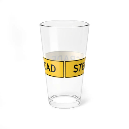 MUTCD-VA W7-VP1 (Virginia) (Road Sign) Pint Glass 16oz - Go Mug Yourself