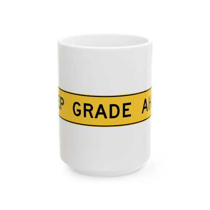 MUTCD-VA W7-VP1 (Virginia) (Road Sign) White Coffee Mug 15oz - Go Mug Yourself
