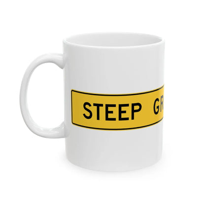MUTCD-VA W7-VP1 (Virginia) (Road Sign) White Coffee Mug - Go Mug Yourself
