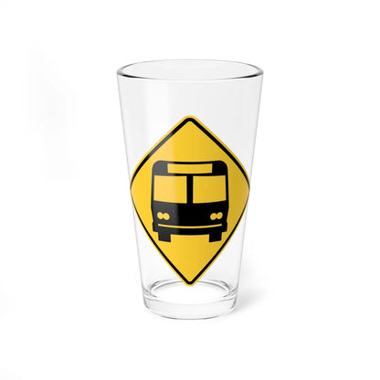 MUTCD-WA W14-1101 (Washington) (Road Sign) Pint Glass 16oz - Go Mug Yourself