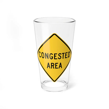 MUTCD-WA W14-2202 (Washington) (Road Sign) Pint Glass 16oz 16oz - Go Mug Yourself