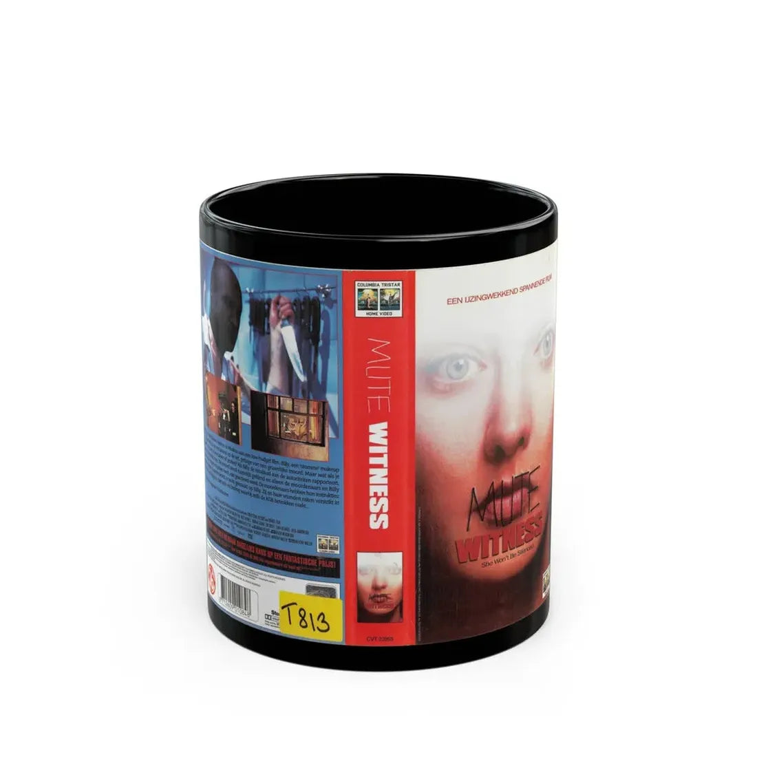 MUTE WITNESS (VHS COVER) - Black Coffee Mug 11oz - Go Mug Yourself