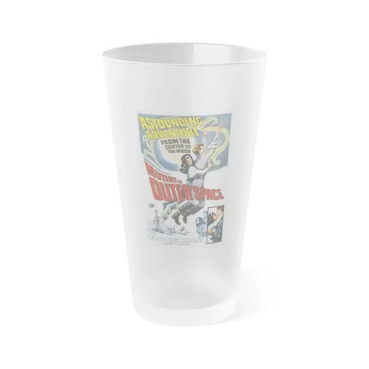 MUTINY IN OUTER SPACE 1965 Movie Poster - Frosted Pint Glass 16oz 16oz Frosted - Go Mug Yourself