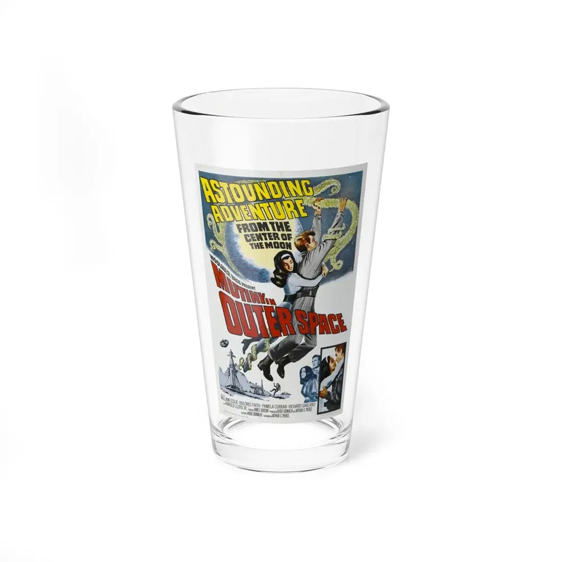 MUTINY IN OUTER SPACE 1965 Movie Poster - Pint Glass 16oz 16oz - Go Mug Yourself