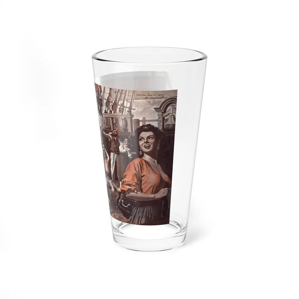 Mutiny on the Lust Ship, Wildcat Adventures, December 1961 (Magazine Illustration) Pint Glass 16oz-Go Mug Yourself