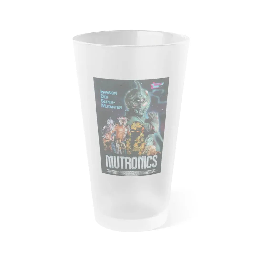 MUTRONICS (THE GUYVER) 1991 Movie Poster - Frosted Pint Glass 16oz 16oz Frosted - Go Mug Yourself