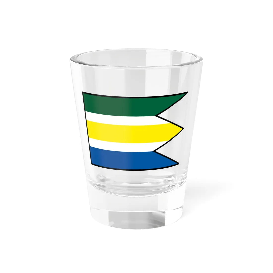 Muzla Nove Zamky Flag (Slovakia) Shot Glass 1.5oz 1.5oz - Go Mug Yourself