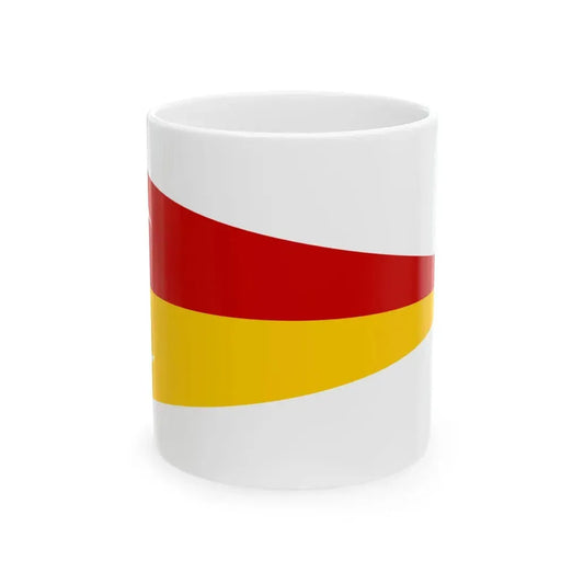 Muzzaffar Mogadishu area flag according to 1576 Portuguese map (Mali) White Coffee Mug 11oz - Go Mug Yourself