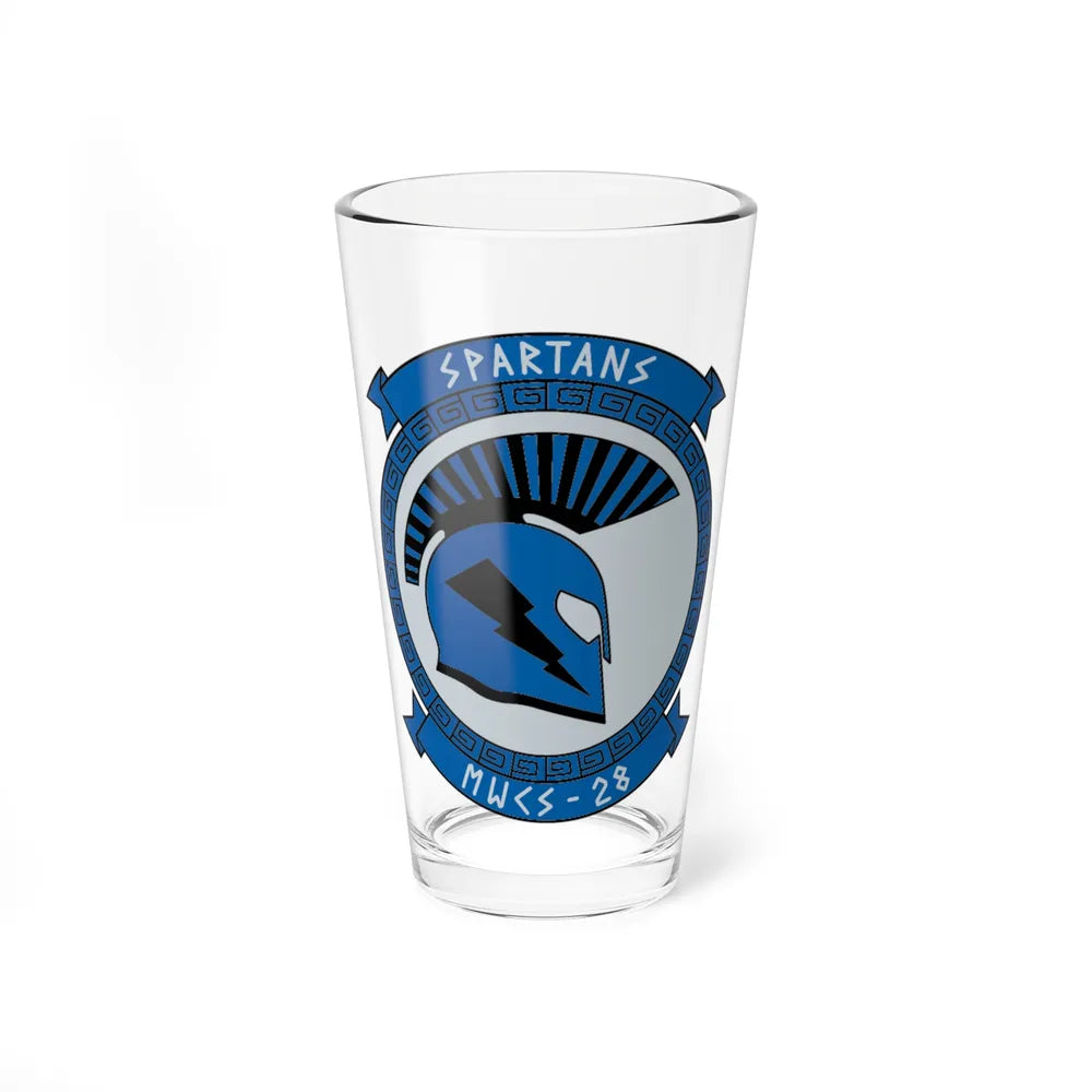 MWCS 28 Spartans (USMC) Pint Glass 16oz-16oz-Go Mug Yourself