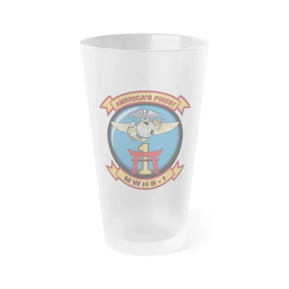 MWHS 1 (USMC) Frosted Pint Glass 16oz Default Title - Go Mug Yourself