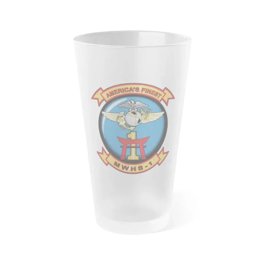 MWHS 1 (USMC) Frosted Pint Glass 16oz Default Title - Go Mug Yourself
