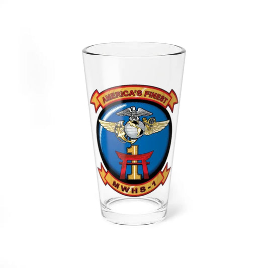 MWHS 1 (USMC) Pint Glass 16oz 16oz - Go Mug Yourself