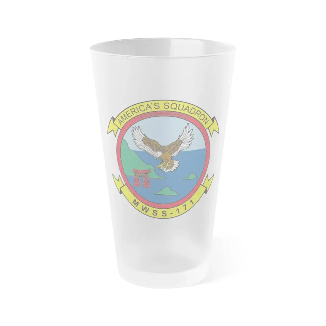 MWSS 171 America (USMC) Frosted Pint Glass 16oz Default Title - Go Mug Yourself