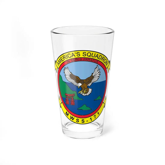 MWSS 171 America (USMC) Pint Glass 16oz 16oz - Go Mug Yourself