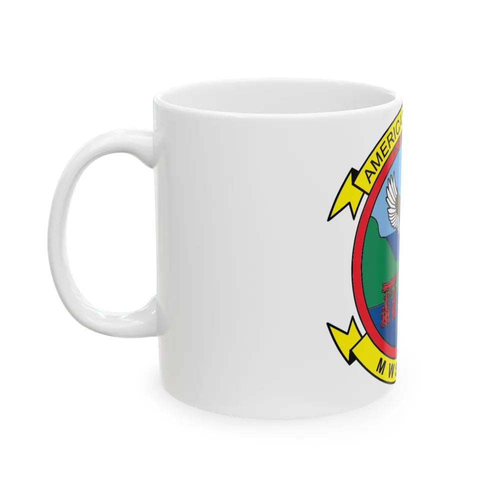 MWSS 171 America (USMC) White Coffee Mug-Go Mug Yourself