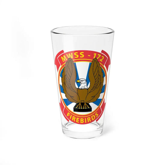 MWSS 172 Firebirds (USMC) Pint Glass 16oz 16oz - Go Mug Yourself