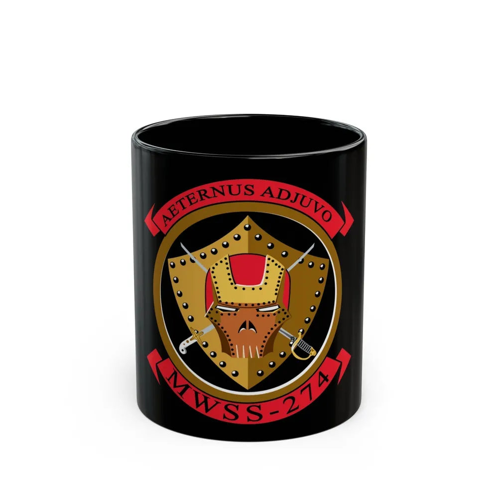 MWSS 274 Marine Wing Support Sq 274 (USMC) Black Coffee Mug-11oz-Go Mug Yourself