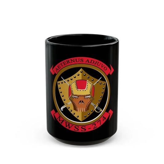 MWSS 274 Marine Wing Support Sq 274 (USMC) Black Coffee Mug 15oz - Go Mug Yourself