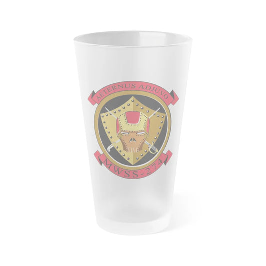 MWSS 274 Marine Wing Support Sq 274 (USMC) Frosted Pint Glass 16oz-Go Mug Yourself