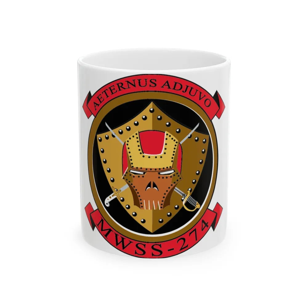 MWSS 274 Marine Wing Support Sq 274 (USMC) White Coffee Mug-11oz-Go Mug Yourself