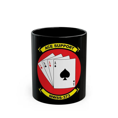 MWSS 373 Ace Support (USMC) Black Coffee Mug 11oz - Go Mug Yourself